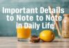 Günlük Yaşamda Dikkate Alınması Gereken Önemli Detaylar Important Details to Note in Daily Life