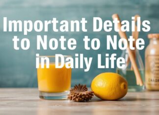 Günlük Yaşamda Dikkate Alınması Gereken Önemli Detaylar Important Details to Note in Daily Life