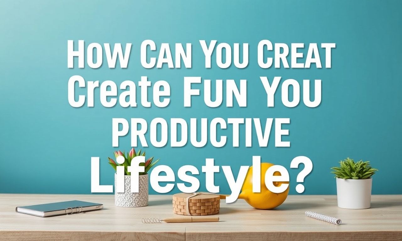 Eğlenceli ve Verimli Bir Yaşam Tarzı Nasıl Oluşturabilirsiniz?
