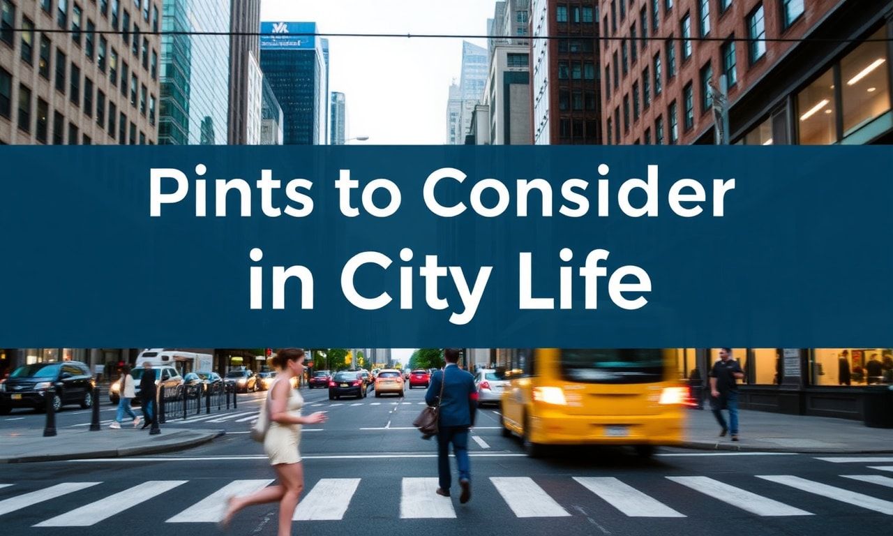 Şehir Yaşamında Dikkate Değer Noktalar