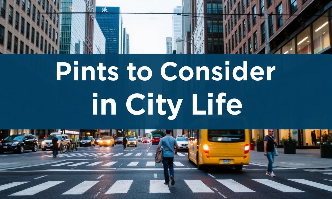 Şehir Yaşamında Dikkate Değer Noktalar