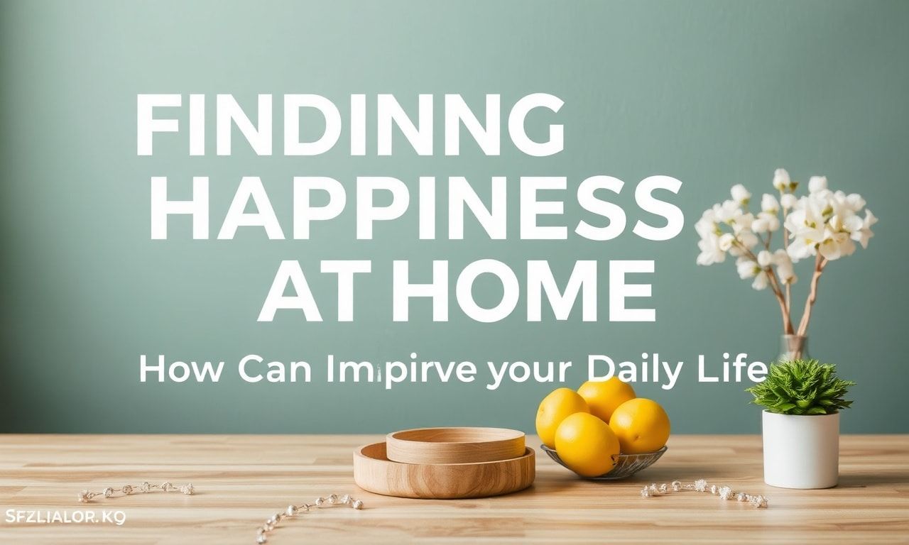 Evde Mutluluk Bulmak: Günlük Hayatınızı Nasıl İyileştirebilirsiniz?