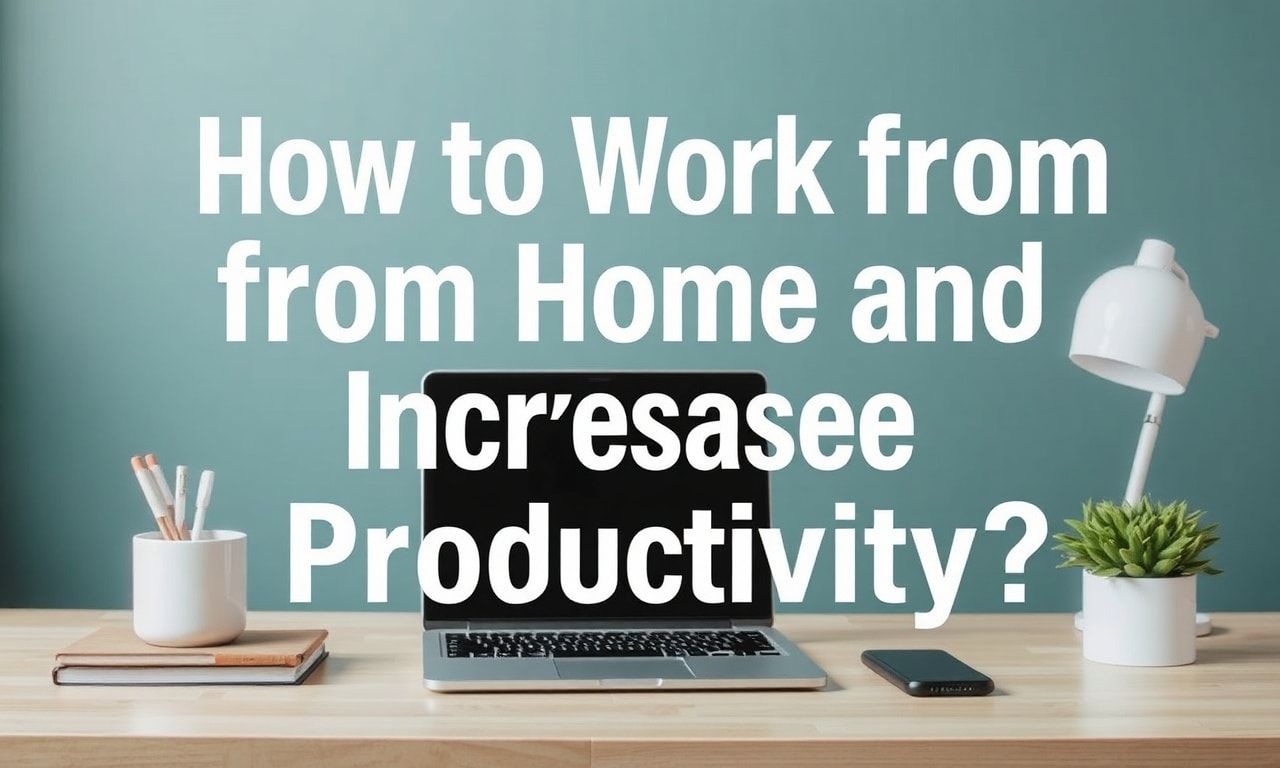 Evden Çalışma ve Verimliliğinizi Nasıl Artırabilirsiniz?