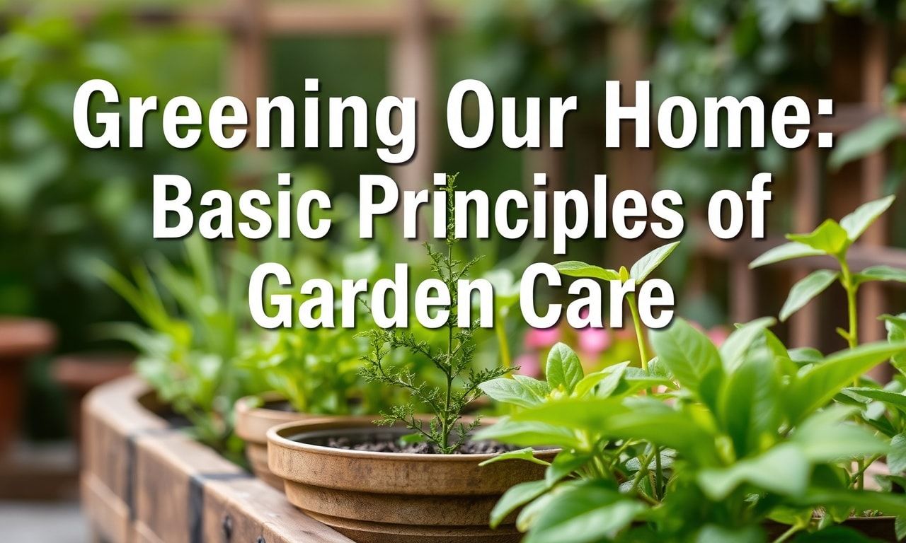 Evimizi Yeşilleştirmek: Bahçe Bakımının Temel İlkeleri