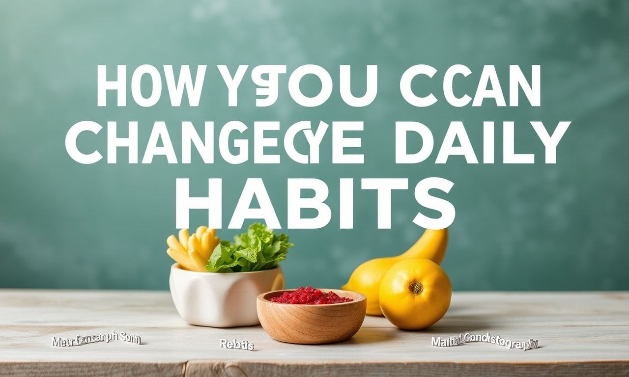 Günlük Alışkanlıklarınızı Nasıl Değiştirebilirsiniz: Bir Sağlıklı Yaşam Tarzı Adım Adım