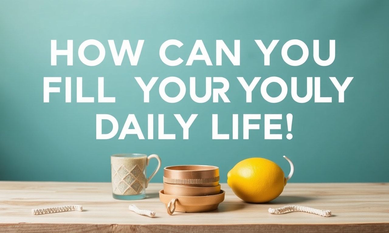 Günlük Hayatınızı Nasıl Doldurabilirsiniz?