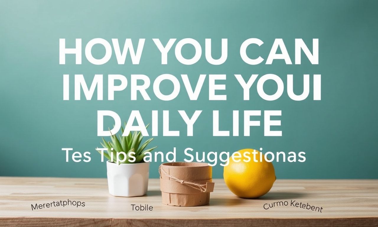 Günlük Hayatınızı Nasıl Geliştirebilirsiniz: İpucları ve Öneriler