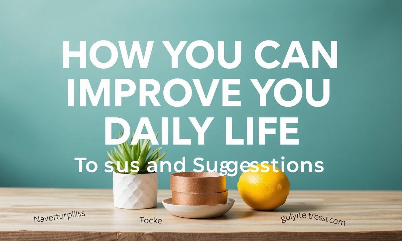 Günlük Hayatınızı Nasıl Geliştirebilirsiniz: İpucları ve Öneriler