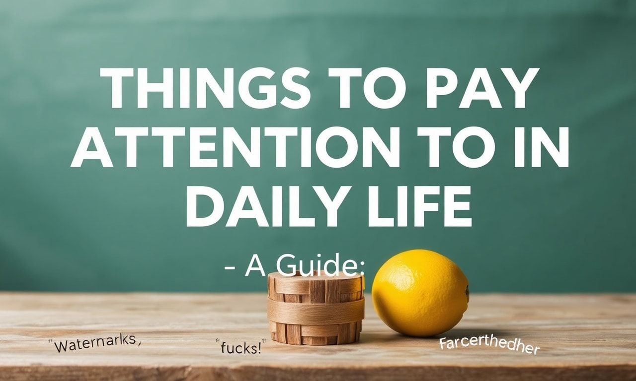 Günlük Yaşamda Dikkat Edilmesi Gerekenler: Bir Rehber