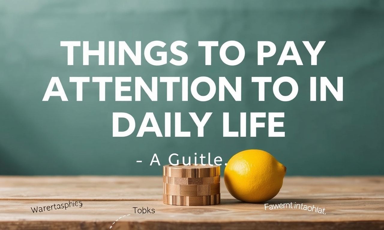 Günlük Yaşamda Dikkat Edilmesi Gerekenler: Bir Rehber