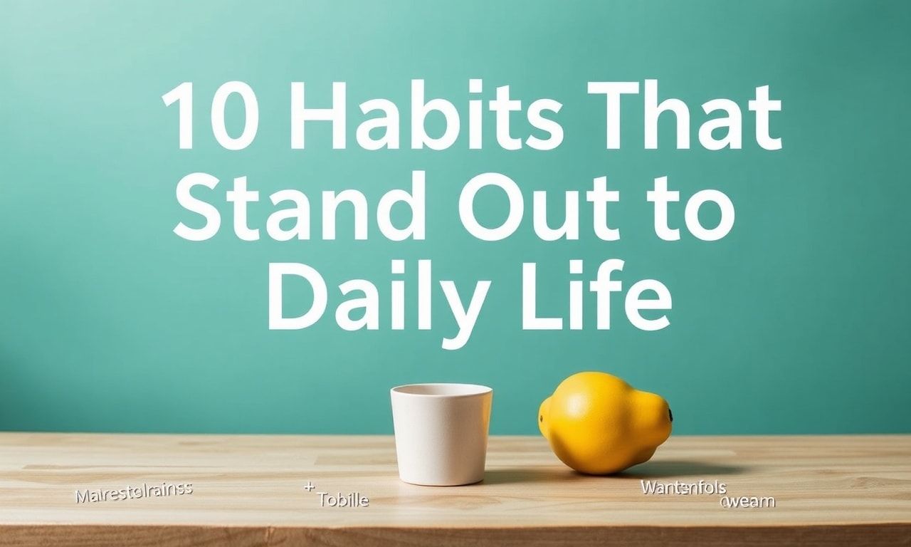 Günlük Yaşamda Dikkat Çeken 10 Alışkanlık