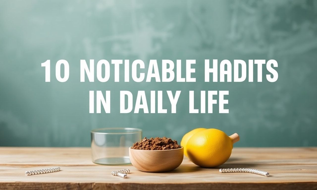 Günlük Yaşamda Dikkat Çeken 10 Alışkanlık