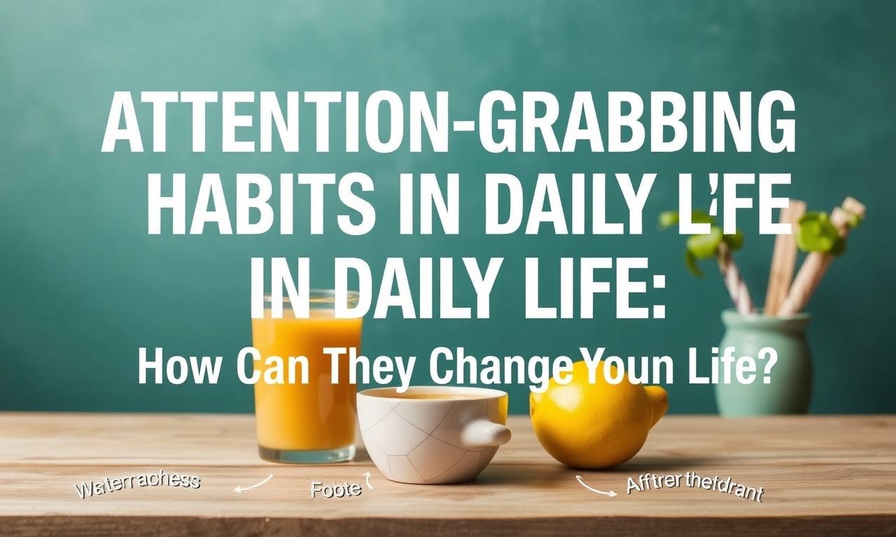 Günlük Yaşamda Dikkat Çekici Alışkanlıklar: Hayatınızı Nasıl Değiştirebilir?