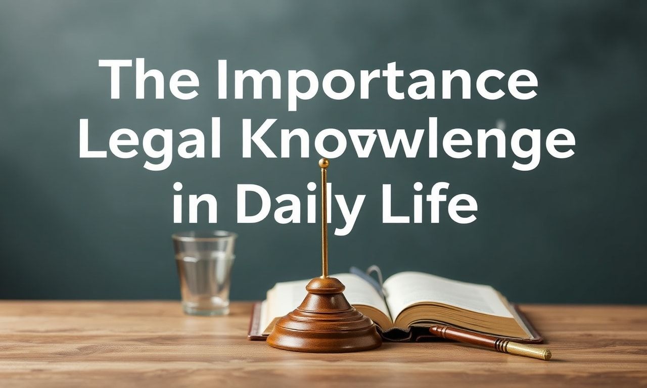 Günlük Yaşamda Hukuki Bilgilerin Önemi