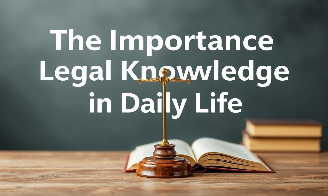 Günlük Yaşamda Hukuki Bilgilerin Önemi