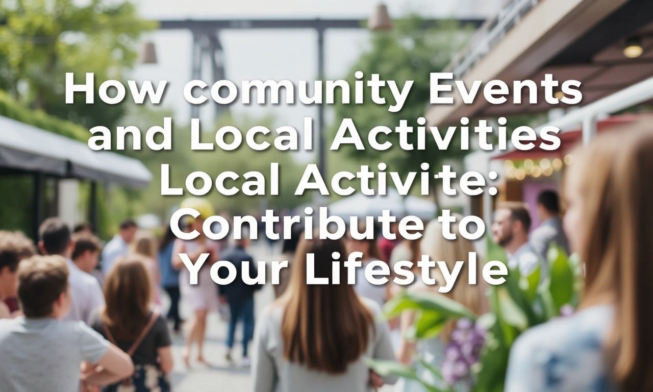 Toplum Etkinlikleri ve Yerel Etkinliklerin Yaşam Tarzınıza Nasıl Katkı Sağlar