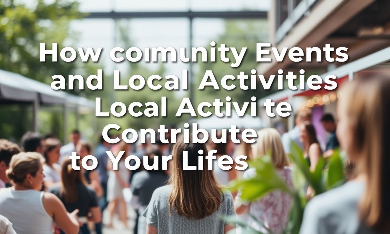 Toplum Etkinlikleri ve Yerel Etkinliklerin Yaşam Tarzınıza Nasıl Katkı Sağlar